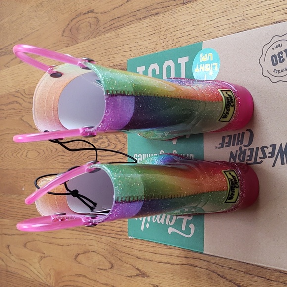 NIB Kids Tie Dye Rainboot Multicolor Western Chief Toddler Size 7 - Picture 11 of 15